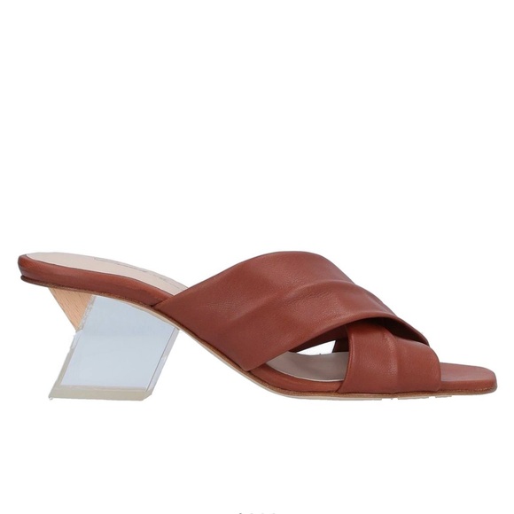 Daniele Ancarani - Spain - Lucite & Leather Slide - 39 / US 9 - EUC w toe nick - Picture 2 of 8